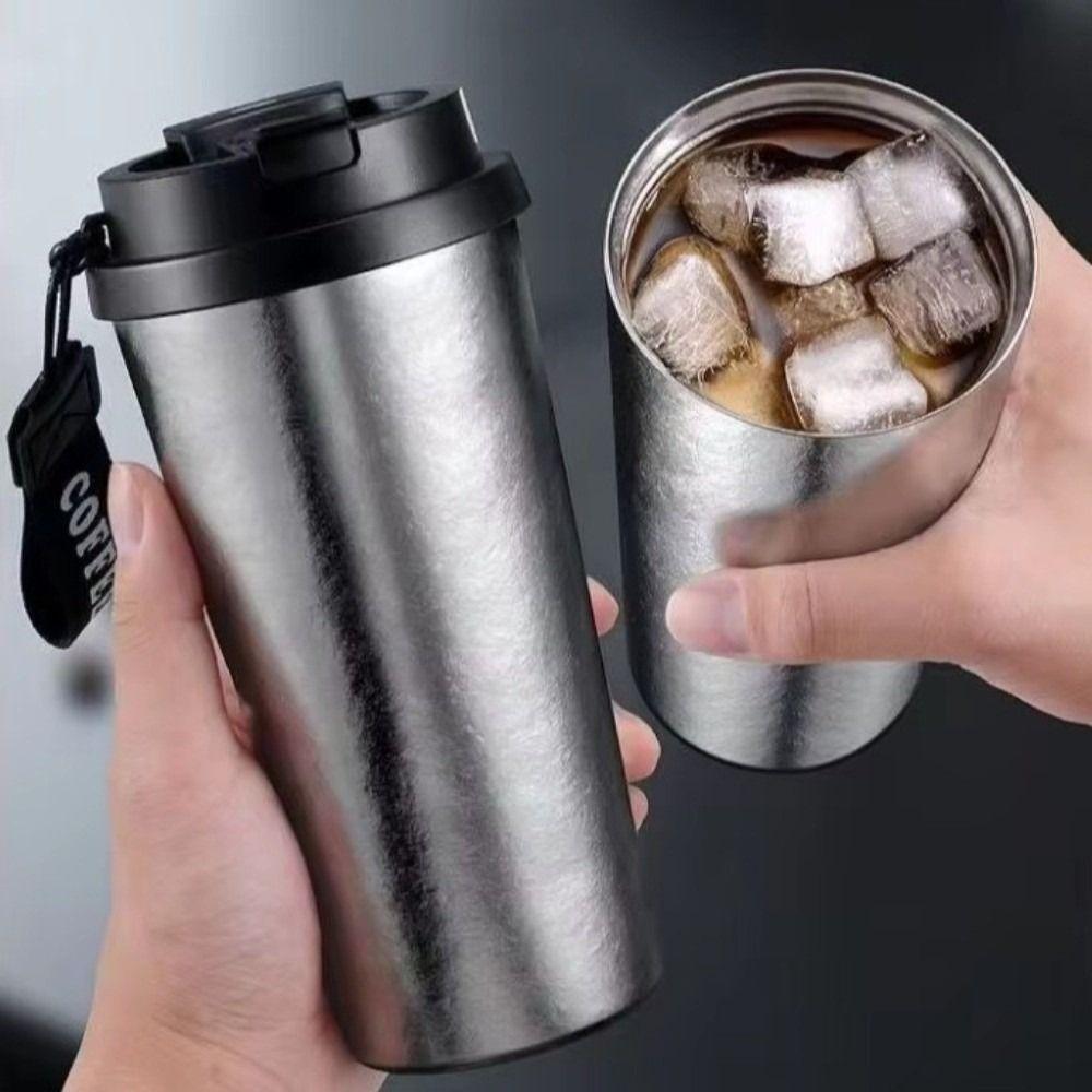 Pure Titanium Coffee Cup Lightweight Water Bottle Light Luxury Insulated Coffee Cup  Outdoor