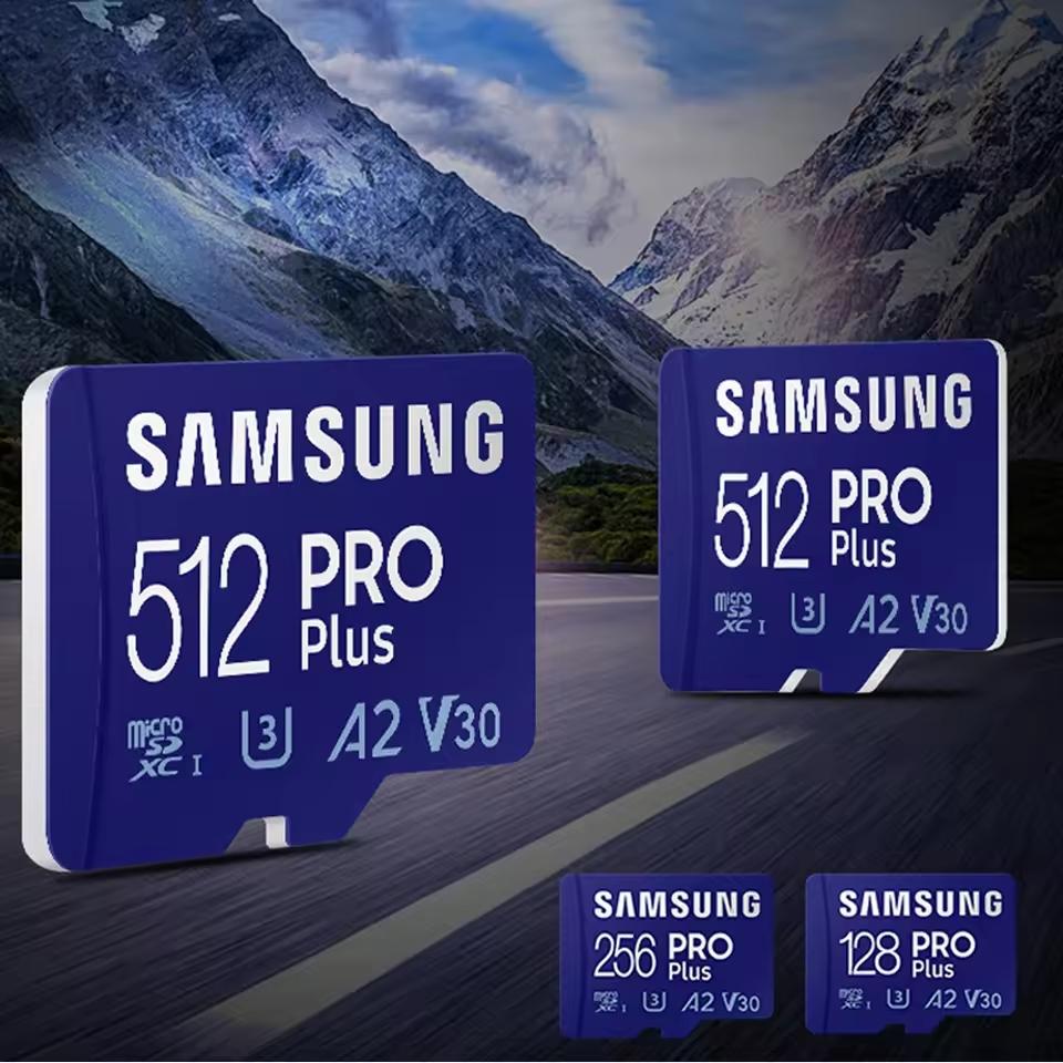 Samsung 128GB PRO Plus microSD Memory Card 256GB microSDXC,512GB Up To 180 MB/s,Full HD & 4K,UHS I,C10,U3,V30,A2,for Phones GoPRO and DJI Drone Camera