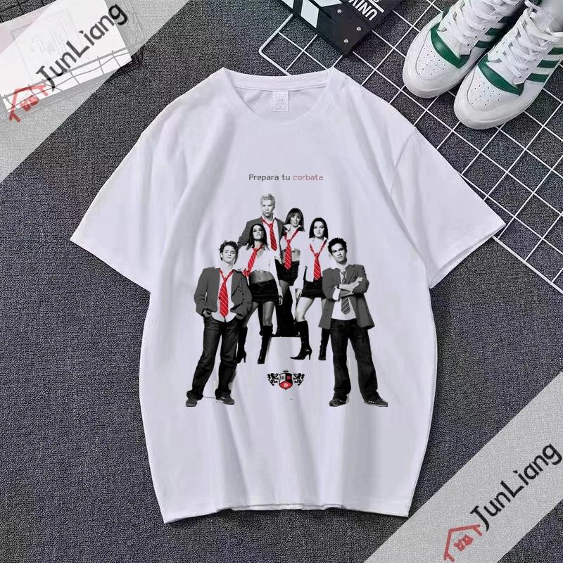 Happy Fashion Tshirt La Line Mens and Womens Style Street Tshirt Crewneck Casual Top Fashion Street Camisetas S
