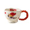 Flying Little Policewoman Ceramic Mug Creative Design Bead Handle Cup Gift For Friends Coffee Cup Gift