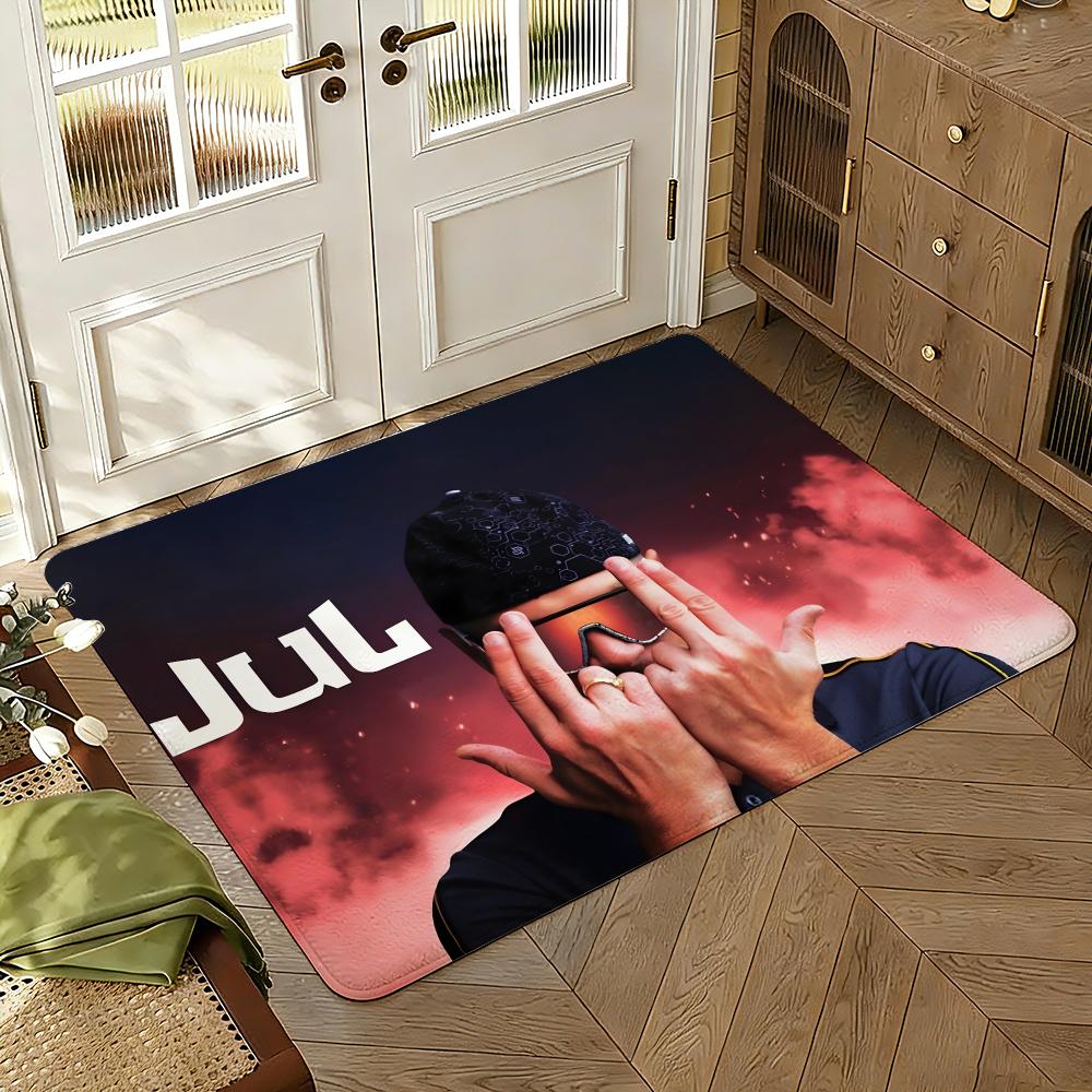 Singer J-Jul Floor Mat Soft Thickened Absorbent Non-Slip Bedroom Living Room Door Mat Home Decor Flannel Rugs