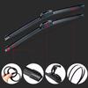 Universal Quality Car Windshield Wiper Blades U-Type Soft Rubber Frameless Bracketless Premium All-Season Automotive Replacement