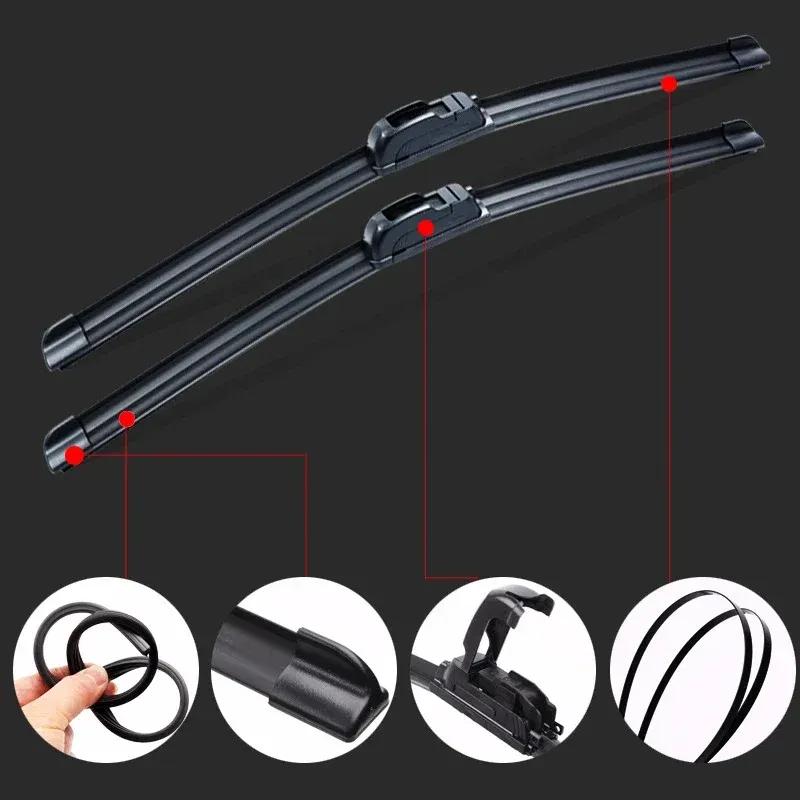 Quality Car Windshield Wiper Blades U-type Universal Soft Rubber Frameless Bracketless Premium All-Season Automotive Replace