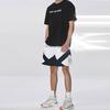 Li-Ning SS22 Wade Series Color Block Letter Print Straight Leg Casual Shorts Men Shorts White AAPS041-6