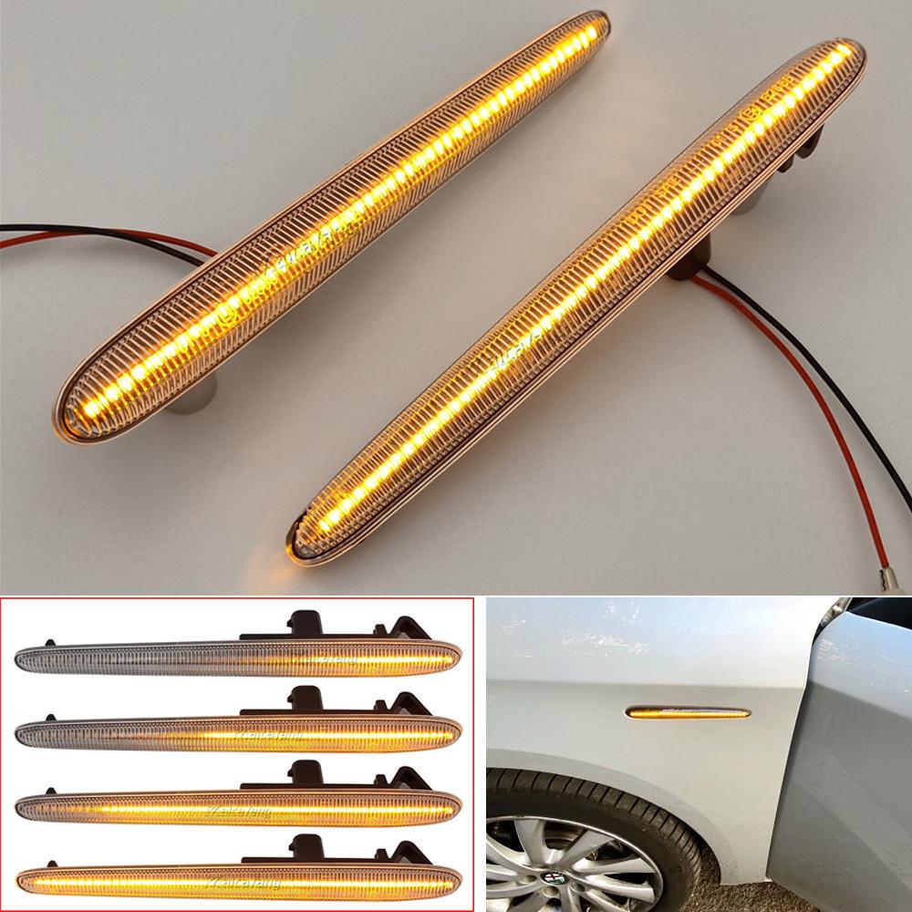 2Pcs LED Dynamic Side Marker Lights Arrow Turn Signal Blinker Lamps for Alfa Romeo Giulietta 940 Juliet # 50513758 5052294