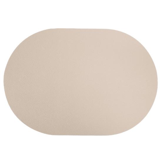 Ovales Western-Tischset aus Kunstleder, faltbar, platzsparend, einfache Aufbewahrung, verschleißfeste Schutzunterlage