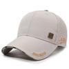 Men'S Breathable Baseball Cap Summer New Style Embroidered Letter Outdoor Casual Sun Protection Hat Duckbill Cap Polyester