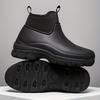 Men Rain Shoe Thick Soled Chef Shoes High Casual Sport Shoe Hiking Shoes Waterproof Anti Slip Men Short Boots Wear Resistant