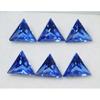 Ring Size Natural Blue Sapphire Trillion Cut 6 PCS CERTIFIED Loose Gemstone Lot MULTTIQ116