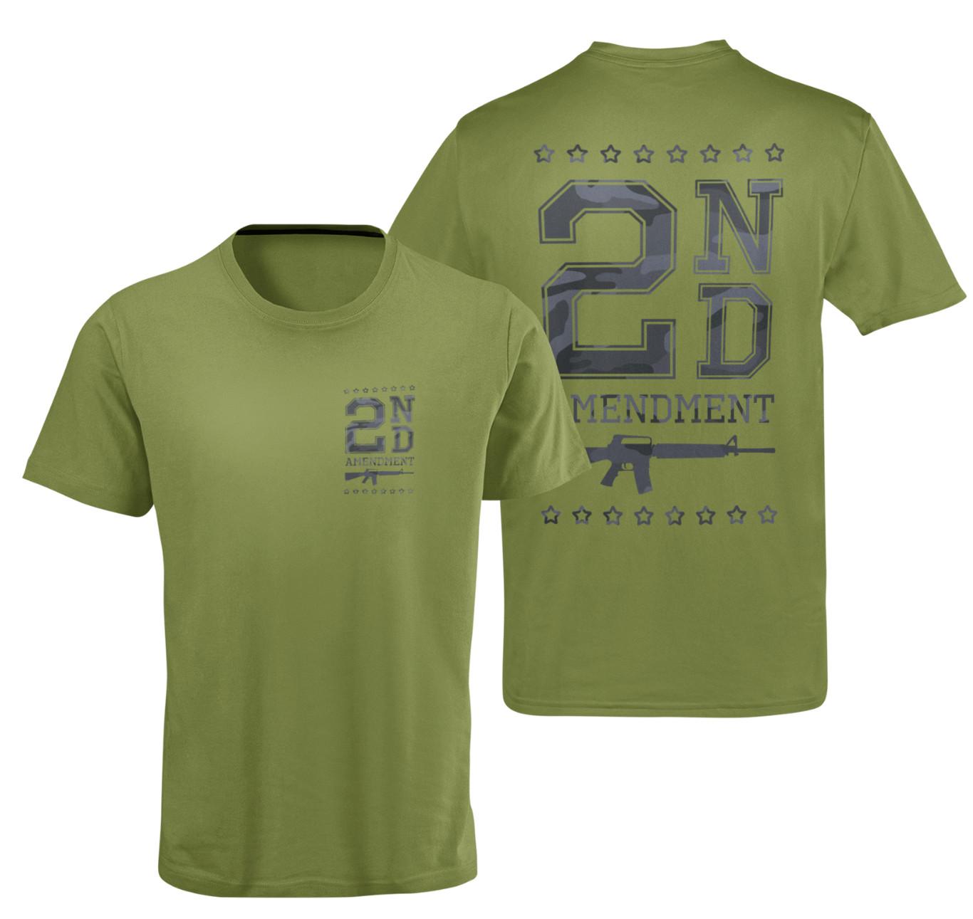 2nd Amendment T-Shirt Mens Womens Tees Top Pro Second Amendment USA AR15 Gun Patriotic T-Shirt Mens Womens Tees Top L