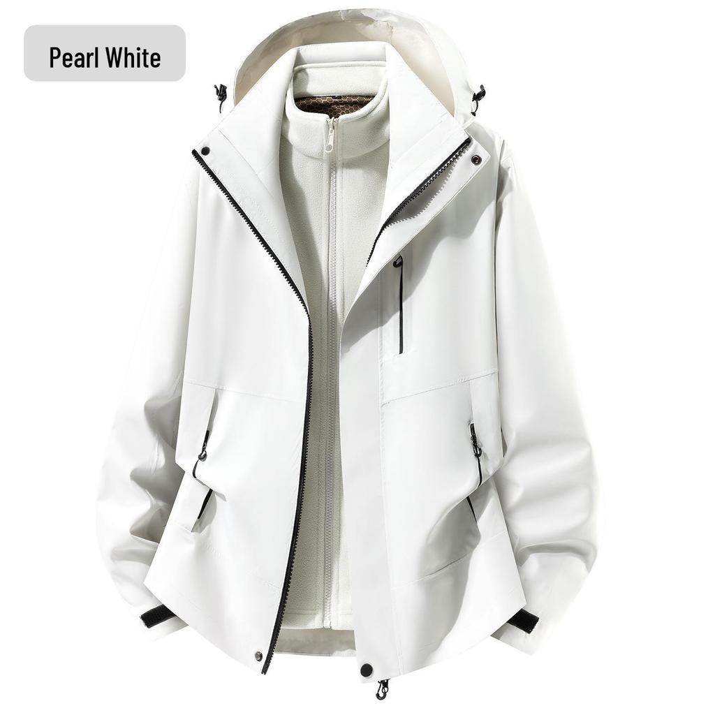 Men's New 2026 Three-in-One Fleece-Lined Detachable Mountaineering Jacket Set
