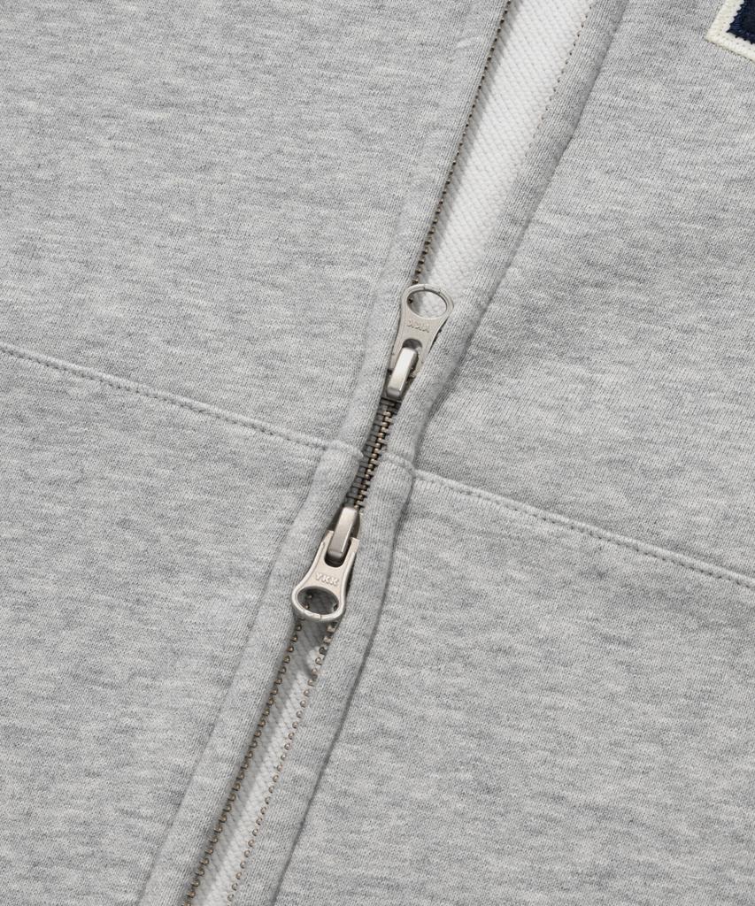 COVERNAT Cvnt Zip-Up Hoodie Melange Gray