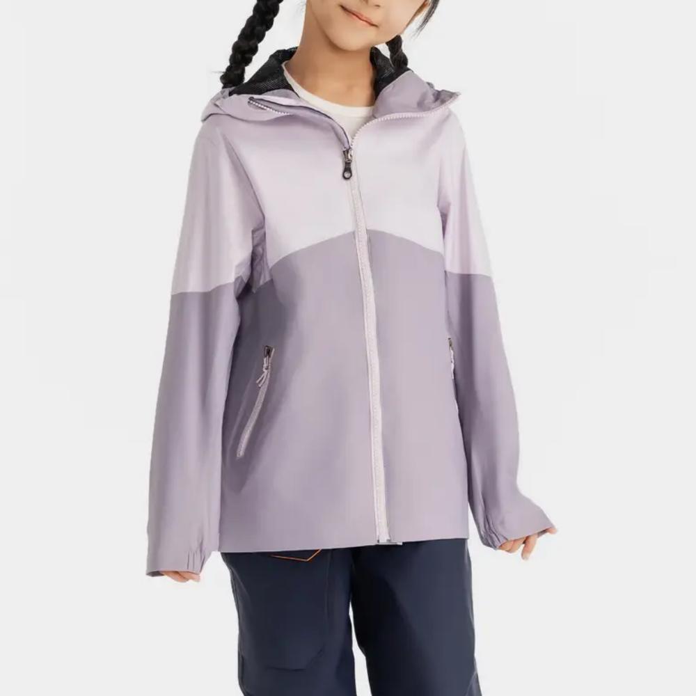 DECATHLON TRIBORD SAILING 100 Hooded Zipper Long Sleeve Jacket Purple Junior