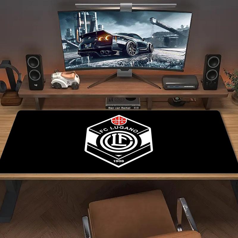 Lugano Fc Mouse Pad Large Gaming Table Cushion Nonslip Laptop Tablet Big Mousepad Xxl Mat Mini Pc Playmat With Lock Edge