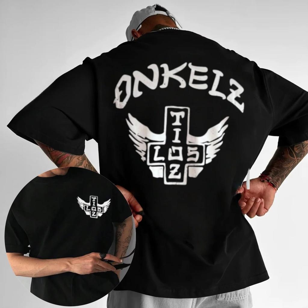 German Band Böhse Onkelz World Tourt T-shirt Women Men Oversized Street Y2K Short Sleeve Tee Hip Hop Casual Cotton Male Clothing