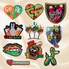 10pcs /Set Netherland Kruikenstad Emblem Embroidered Patches Iron On Patches For Clothing Netherland Carnival Patch Sewing Diy 