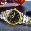 OPK 8110 Men's Calendar Week Quartz Watch Steel Belt Waterproof