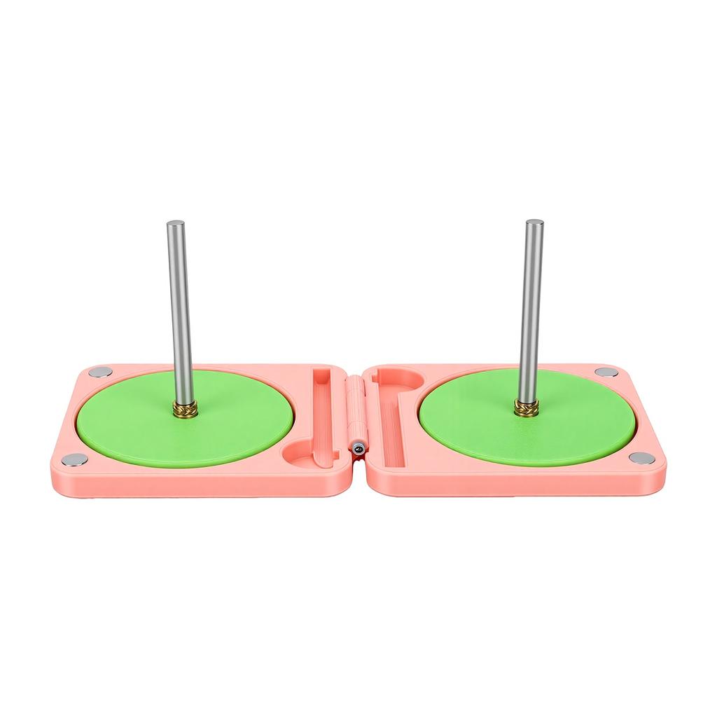 Portable Yarn Holder Foldable Plastic and Metal Dual Yarn Winder Box for Crochet Knitting