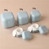 5g-50g PP Square Cream Jar, Refillable Plastic Lotion Container with Rounded Inner Layer & Double-Wall Design