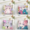 Anime Girl Izumi Sagiri Pillow Case Fashion Square Pillowcase Bedroom Sofa Room Ins Decoration Leisure Cushion Cover