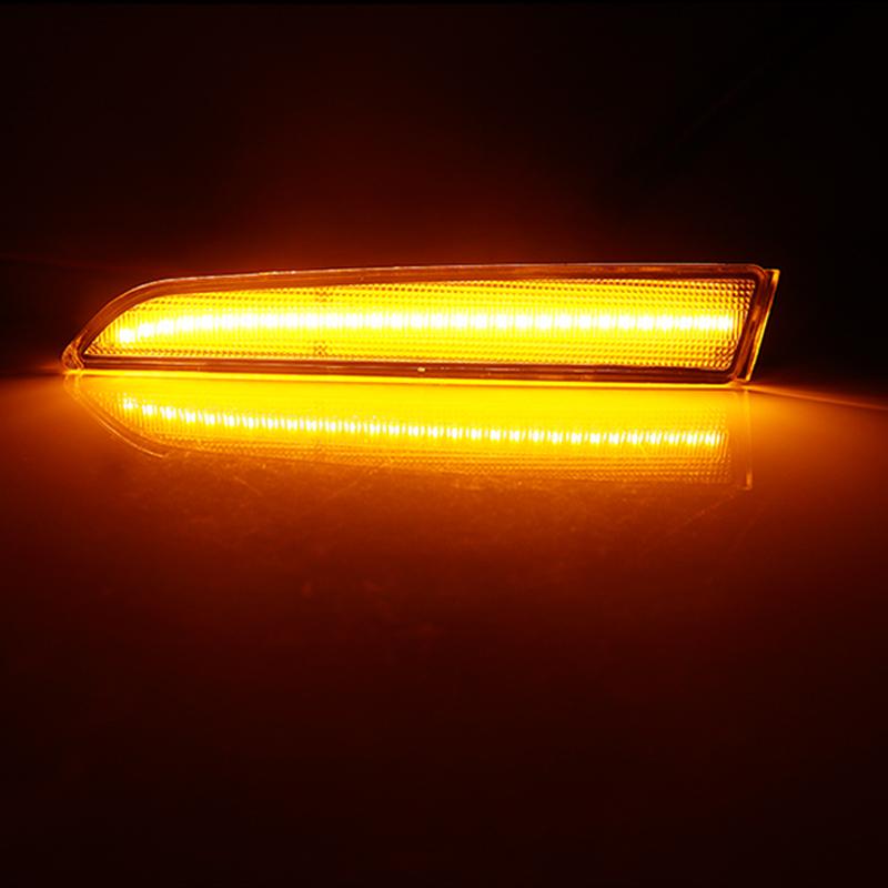 2pcs Car Front Side Marker Parking Lights Fender Corner LED Amber Fit for 2010-2012 Ford Fusion(aka Mendeo) Turn Signal Light