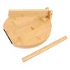 Holz Tortillapresse mit 50 Pergamentpapier Runde Mais-Tortillapresse für selbstgemachte mexikanische Tortillas