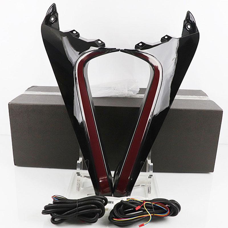For Toyota RAV4 2019- 2024 Car LED Bumper Lights Taillights Rear Fog Lamp Backup Brake Light 12V Reflector Reverse Signal Lamps RAV4 2019-2024