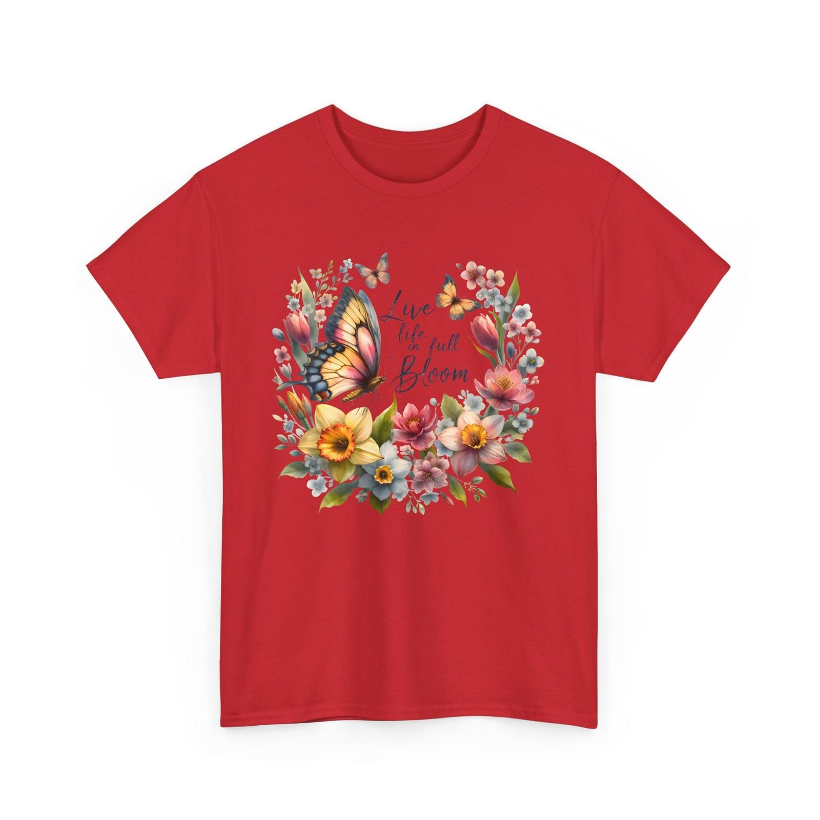 Spring Awakening T-Shirt | Fresh Flowers & Sunny Days Tee | Butterfly Shirt Unisex T-Shirt XXXL