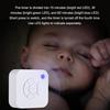 White USB Charging Sleep Sound Machine For Office Travel With Timed Shutdown Function Lightweight