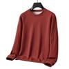 Round Neck Men's Hoodie with Pocket Cover, Loose Long Sleeved Shirt, Men's Top