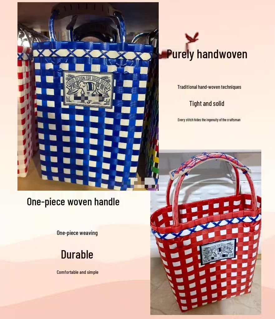 Elegante 2025 Thailändische Handgefertigte Geflochtene Körbe: Strandtasche