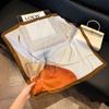 New silk scarf women's fashion versatile high-end small square scarf Korean version neck protection scarf spring and autumn retro scarf binding bag