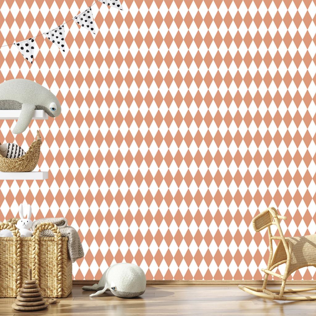 Harlequin Diamonds Wallpaper White and Cream for Living Room and Bedroom 50x1000