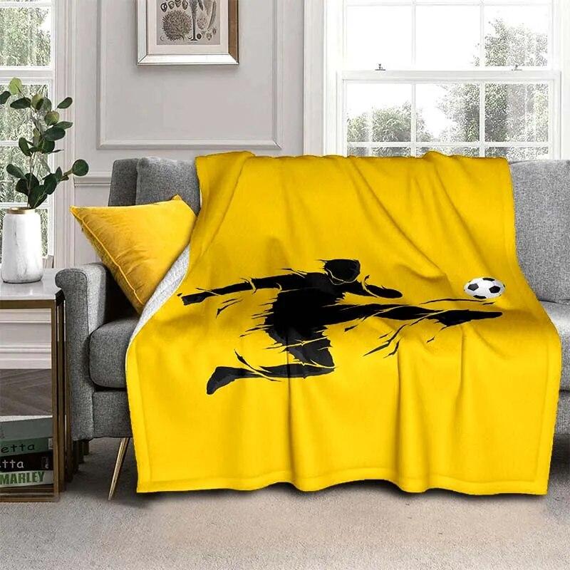 3D Print Football  Blanket For All Season,Warm and Soft Blanket  For Couch Sofa Office Home Travel Camping Birthday Gift