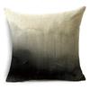 Black And White Collection Geometric Prints Linen Pillowcase Square Bedroom Car Decor Cushion Cover 40Cm/45Cm And 50Cm