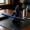 Decorazione da Scrivania Guerriero di Terracotta, Portapenne Soldato Stampato 3D per Ufficio, Portapenne Creativo Guerriero Antico, Ornamento Regalo per Home Office