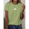 100% Cotton Short Sleeved T-shirt for Women Summer, Fashionable, Comfortable, Breathable, Round Neck Casual Top