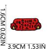 Hand Trimmed Korean Fun Korean Embroidery Cloth Sticker Clothes Bag Decoration Flame Dialog Box Computer Embroidery Label
