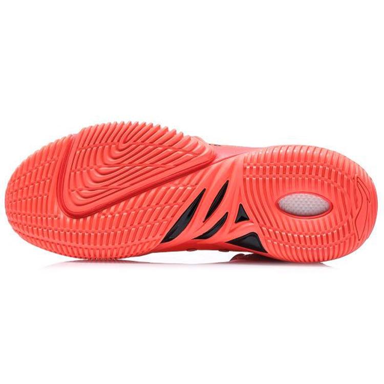 New LiNing Badfive 1 Anti-Slip Wear-Resistant High-Top Basketball Shoes Men's Fluorescent Fruit Red ABFQ015-3