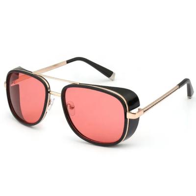 Steampunk Sunglasses Men Brand Mirror Designer Sun Glasses for Women Punk Vintage Red Sunglasses UV400 Lentes  Mujer
