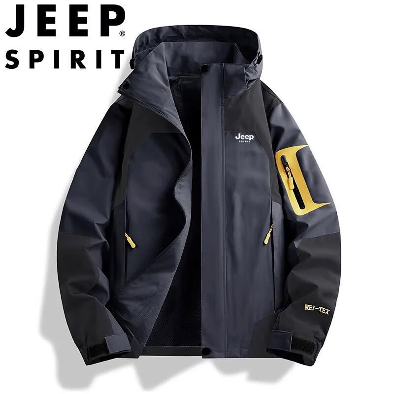 JEEP SPIRIT Unisex Outdoorová bunda s kapucí