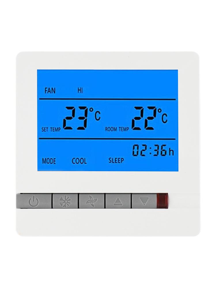 86*86mm Intelligent Air Conditioner Large Lcd Thermostat Display User-Friendly Buttons High Accuracy Anti-Interference