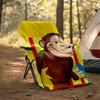 Curious George Theme Printed Blanket - Perfect for Couch, Bed, Travel & Outdoor Use | Machine Washable, Cozy & Durable.