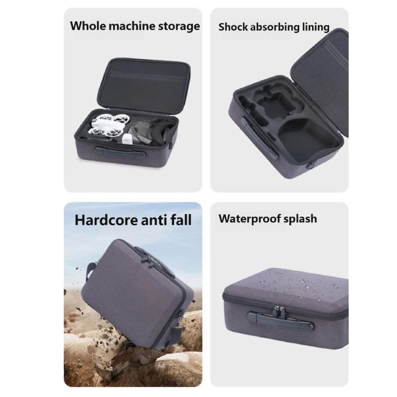 Compact Shoulder Strap Bag for Drones Equipment Case Shell with AntiDrop Protections and Easy Access Compartments