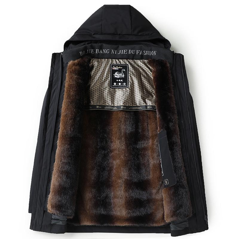Men's 2025 Winter High-End Detachable Liner Goose Down Jacket