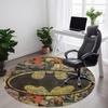 1 Peça Tapete Redondo de Escritório com Temática de Quadrinhos do Batman, Para Debaixo de Cadeiras de Escritório, Quarto, Sala de Estar, Decoração de Casa, Decoração de Quarto, Disponível em Vários Tamanhos