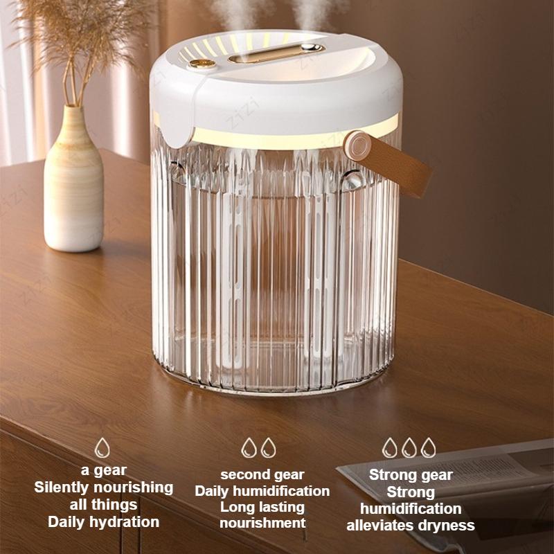 Intelligent Double Spray 2L Large Capacity Night Light Humidifier USB Office Desktop Humidifier Mini Portable Car Humidifier