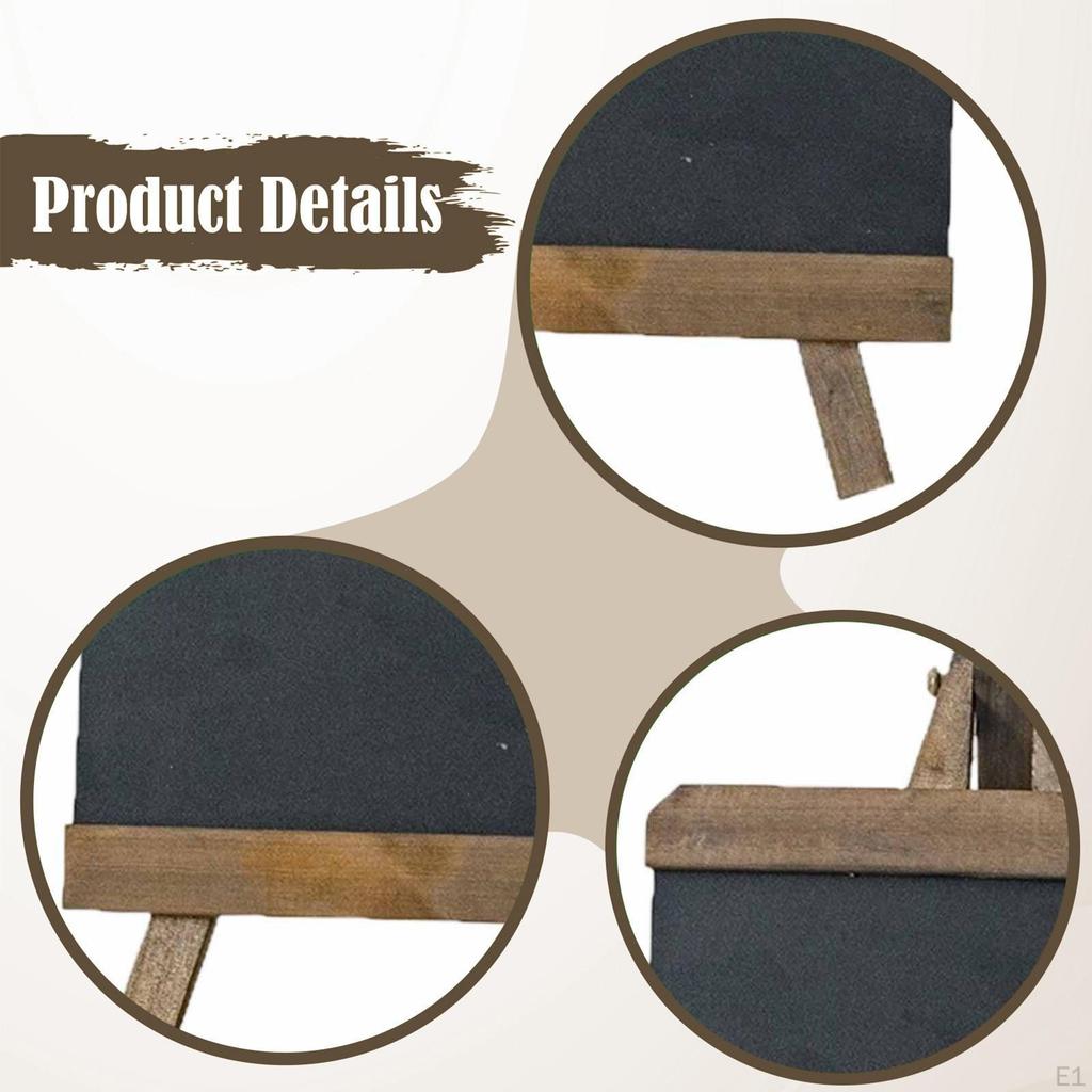 Tabletop Chalkboard Sign Menu Board Mini Multipurpose Chalk Wooden Blackboard for