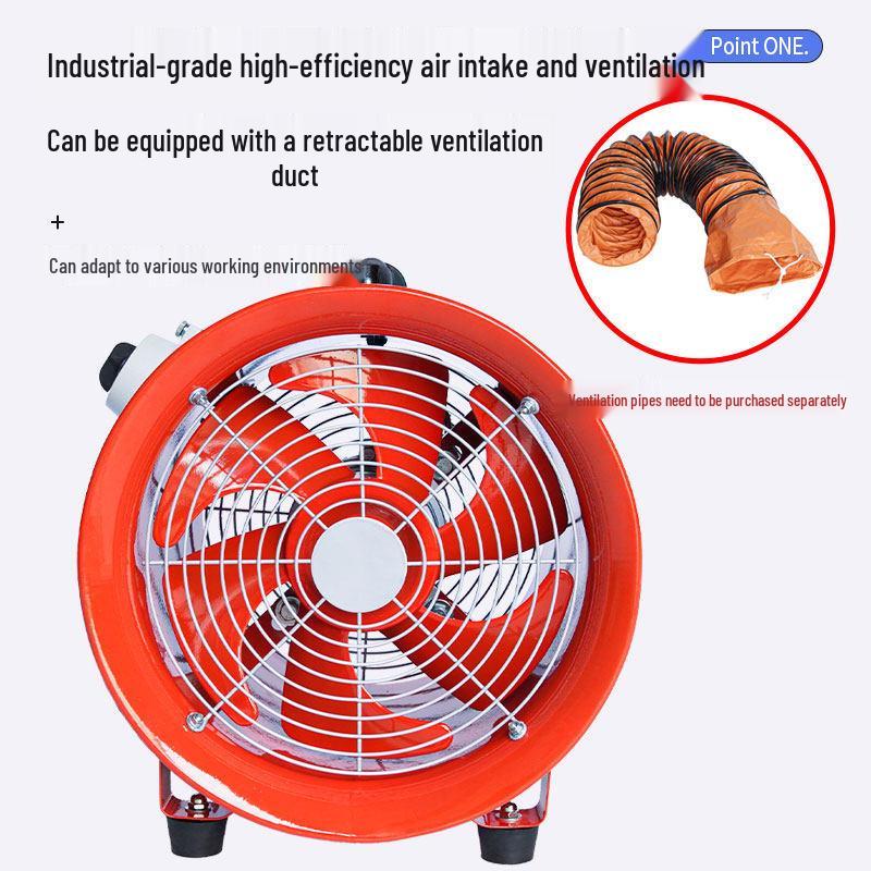 Explosion-Proof Axial Flow Fan: Powerful, Silent, High-Temperature Resistant, Industrial Dust Removal, and Ventilation Equipment. 8 inch 200mm 220V explosion-proof fan