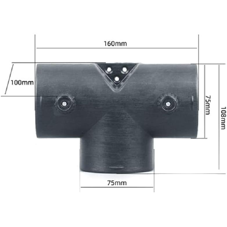 SEADEAR Hose Adapter Vent Hose Connector Dryer Vent Splitter Connector Adjustable Valves Duct Connector 3 Way Y-shape Hose Adapter Compatible for